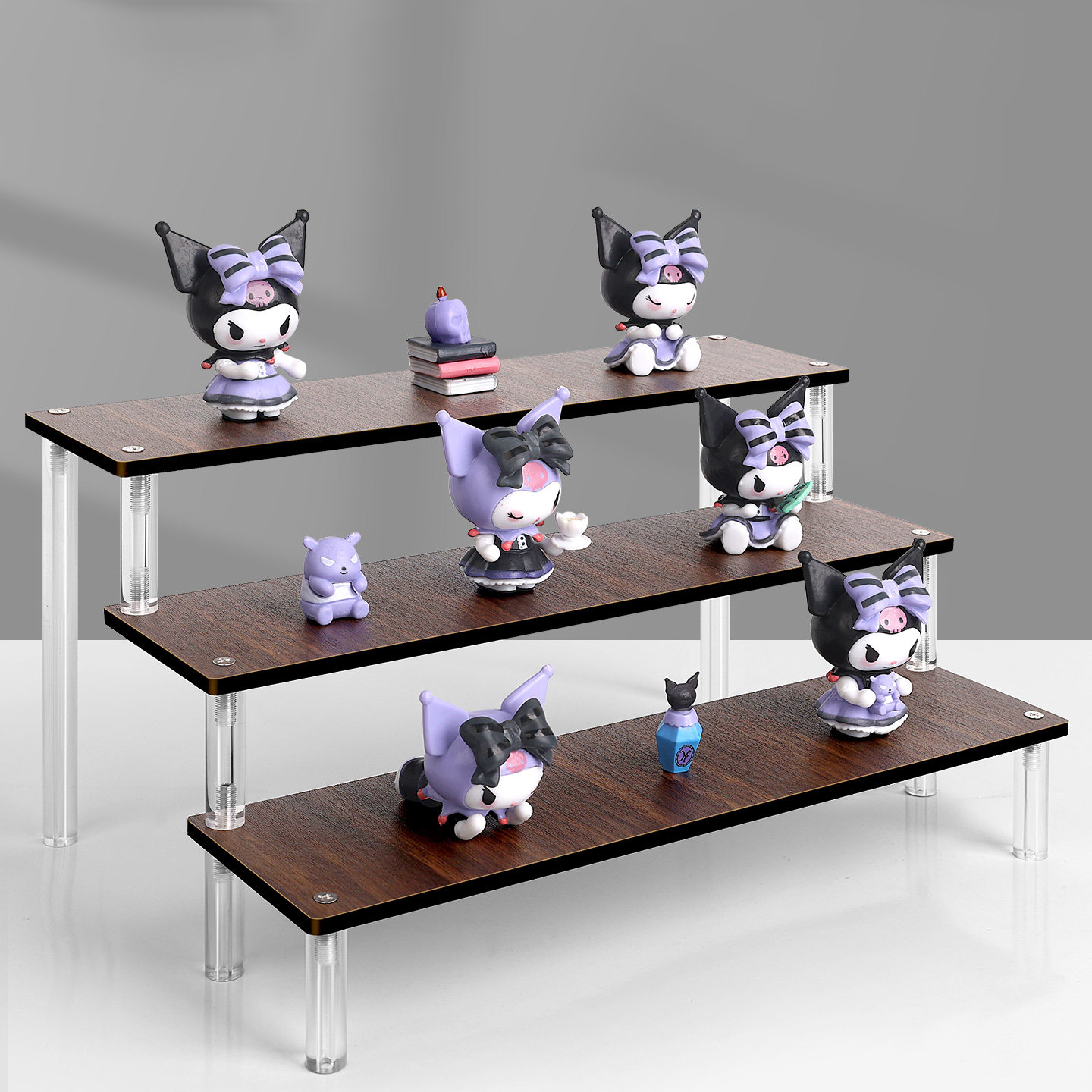 Food Storage Building - Solid Wood Tiered Display Stand For