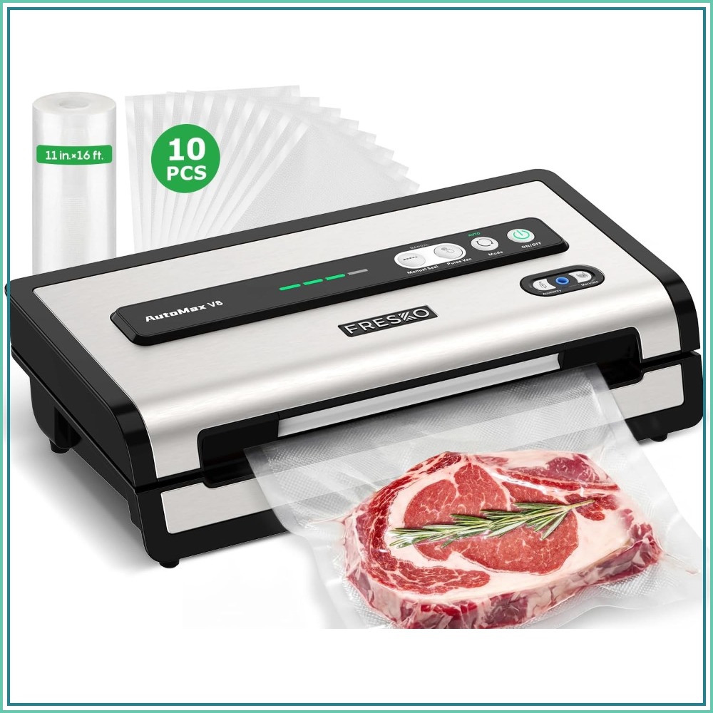 Food Storage Bag - Automatic Vacuum Sealer for Food, Hands-Free,