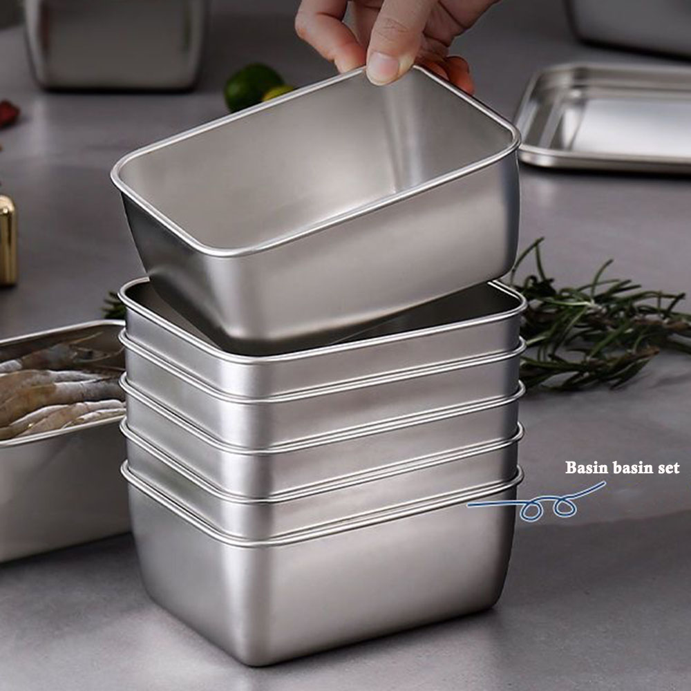 Food Storage Small - Small Thickened Squared Plate With Lid