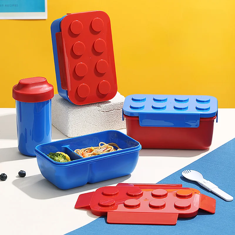 Food Storage Building - 2PCS Portable Building Blocks Lunch Box