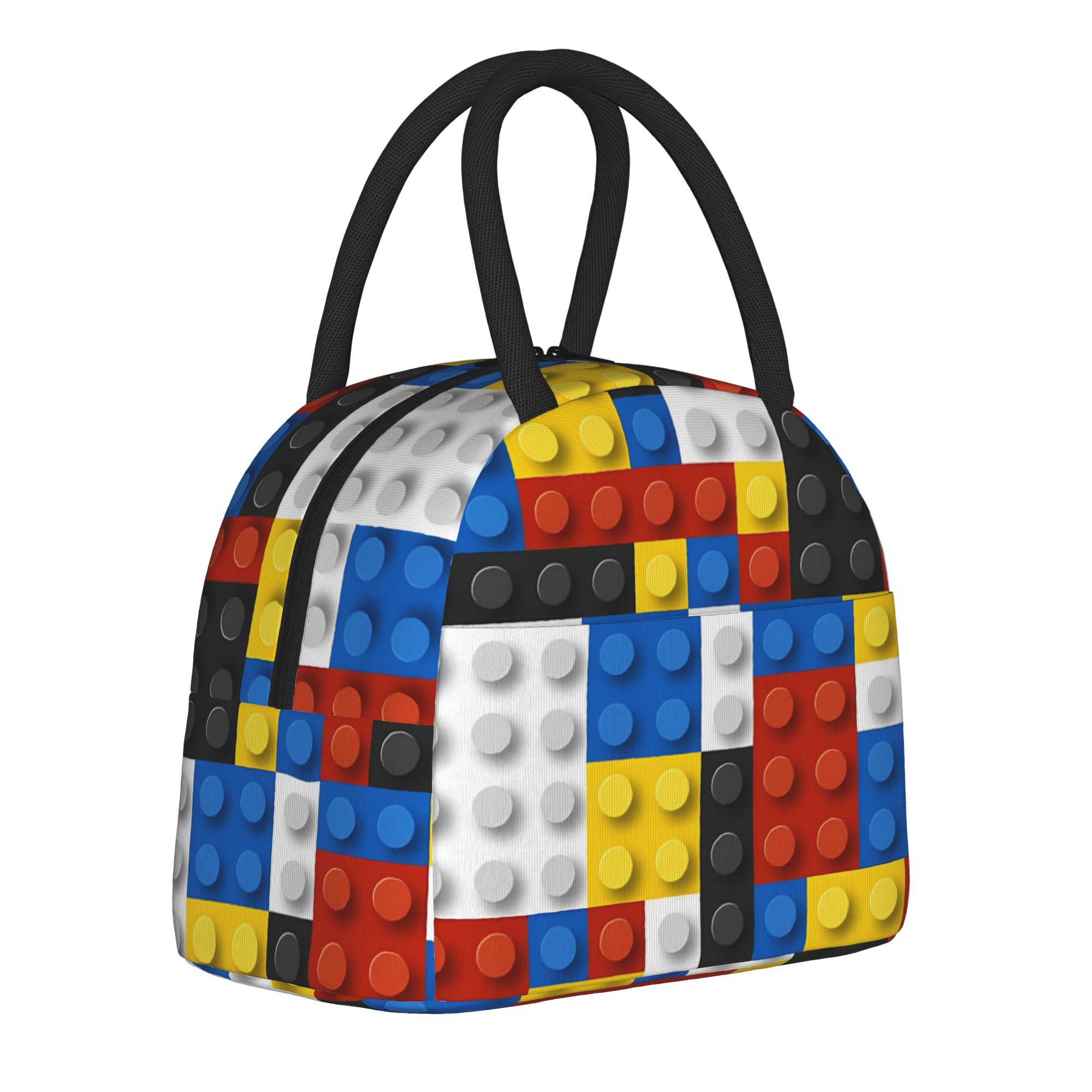 Food Storage Building - Mondrian Building Blocks Insulated Lunch Bags