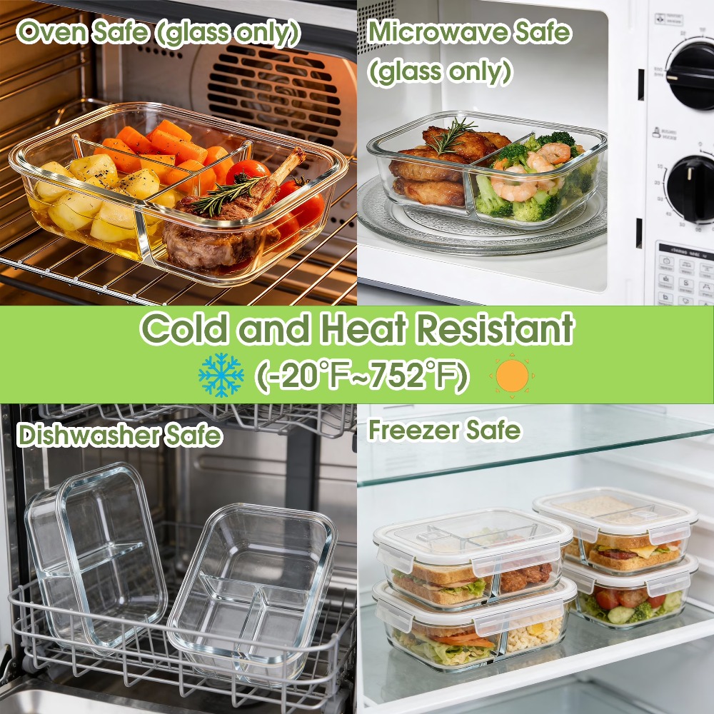 Glass Food Storage Containers  - Food Storage Lunch Box のレビューと価格