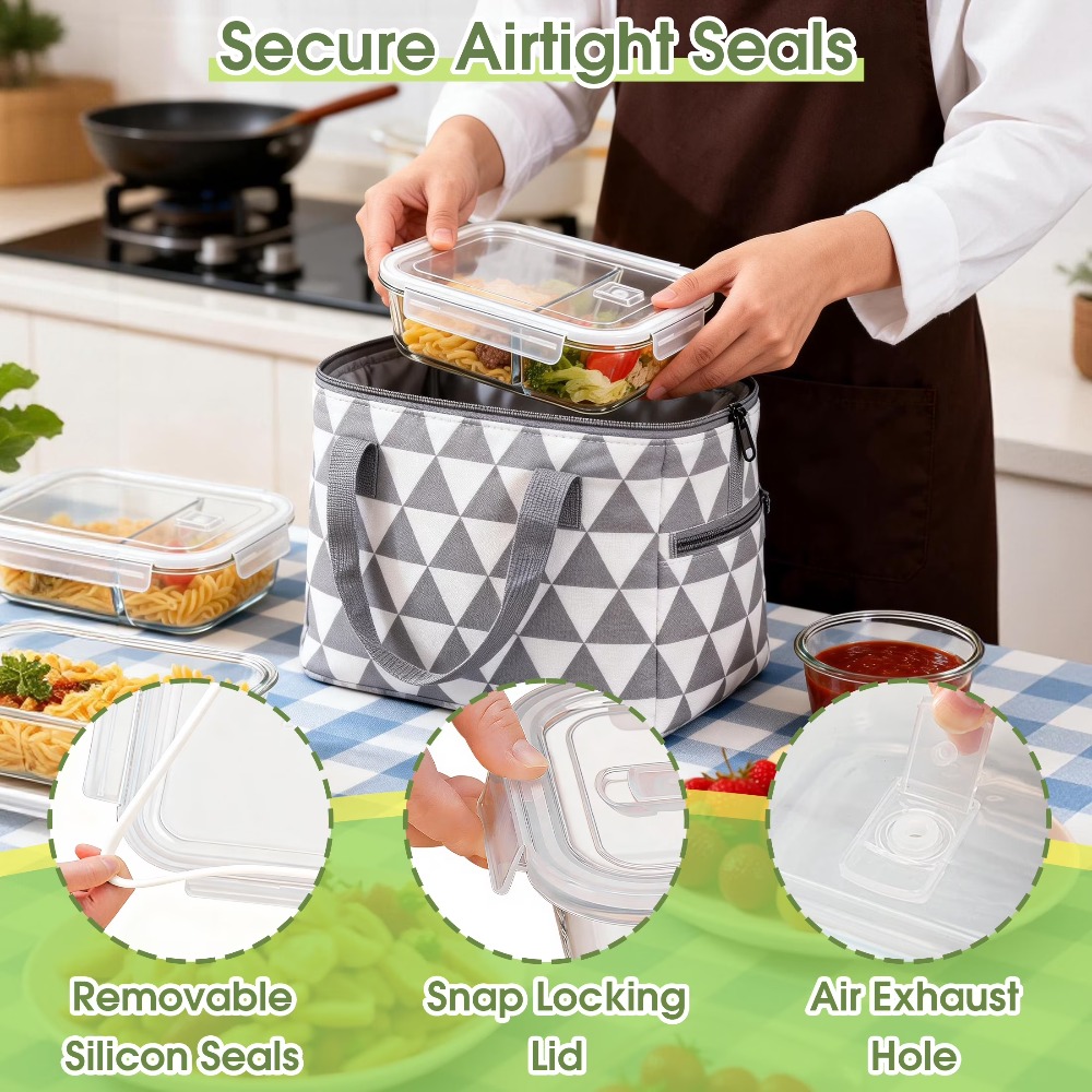 Glass Food Storage Containers  - Food Storage Lunch Box のレビューと価格