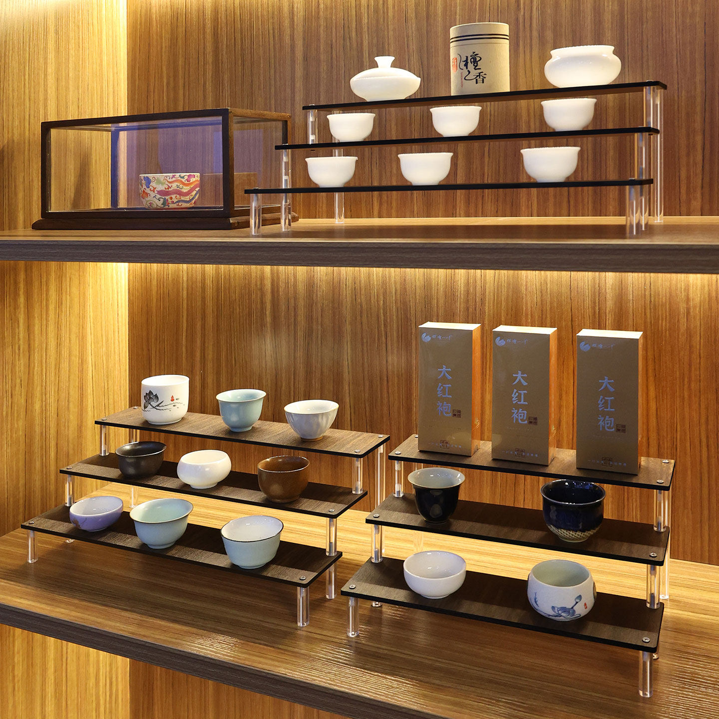 Solid Wood Tiered Display Stan - Food Storage Building のレビューと価格