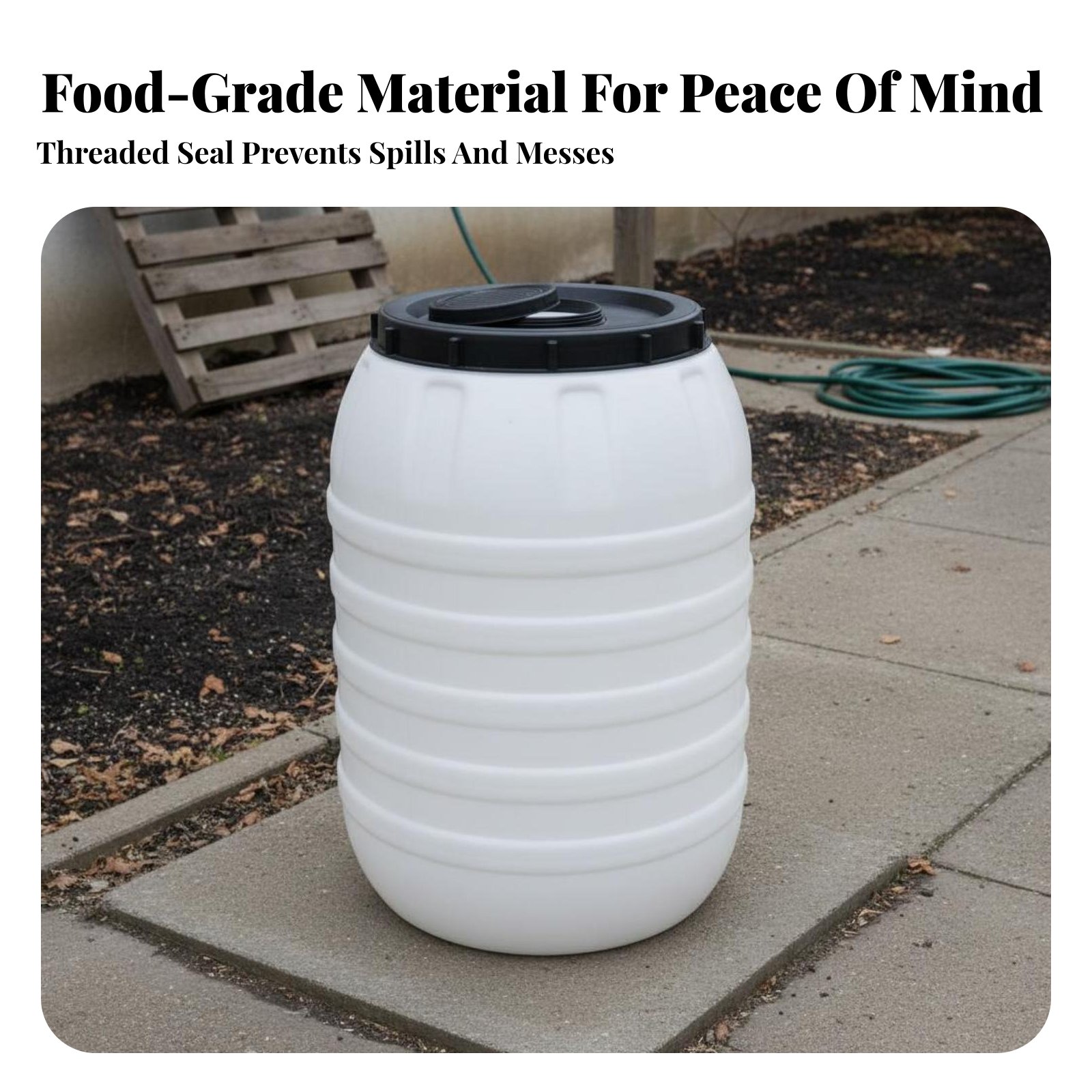 Food Grade Plastic Barrel Airt - Food Storage Is のレビューと価格