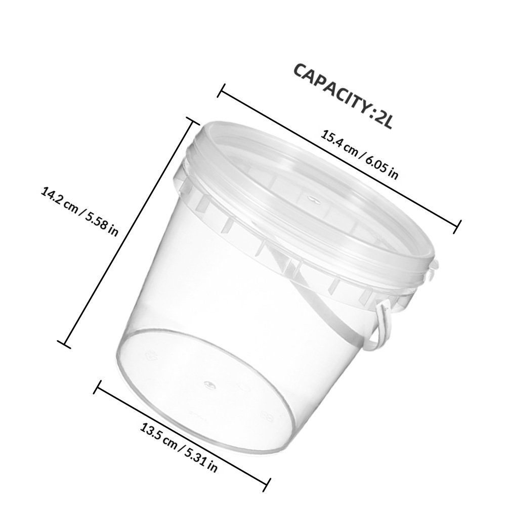 Ice Cream Buckets with Lids Co - Food Storage Freezer Containers のレビューと価格