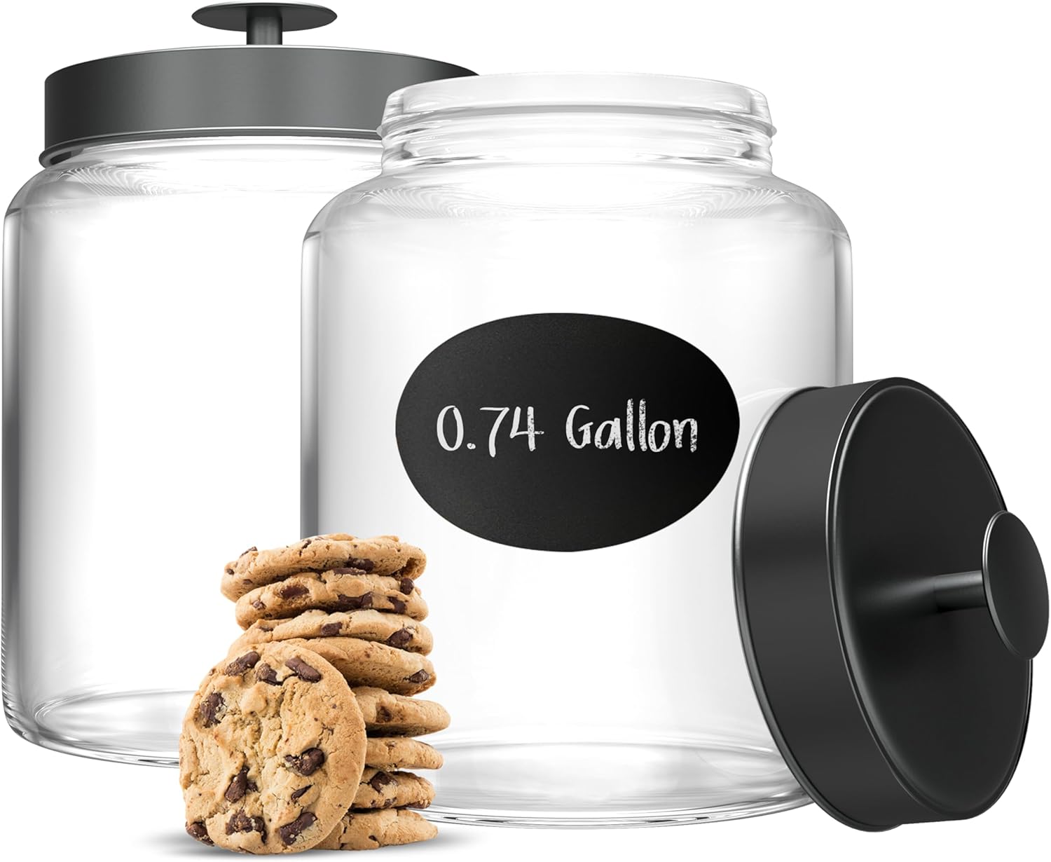 Glass Kitchen Canister Set, Fo - Food Storage Kitchen のレビューと価格
