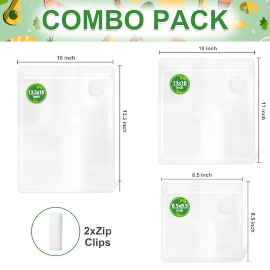Reusable Vacuum Sealer Bags -  - Food Storage Reusable Bags のレビューと価格