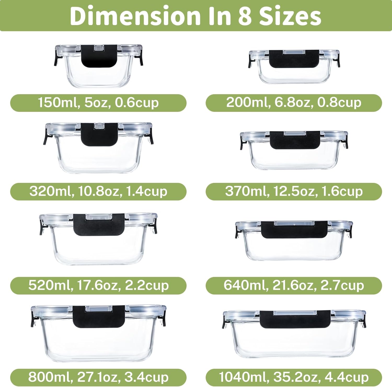 Borosilicate Glass Food Storag - Food Storage Freezer Containers のレビューと価格