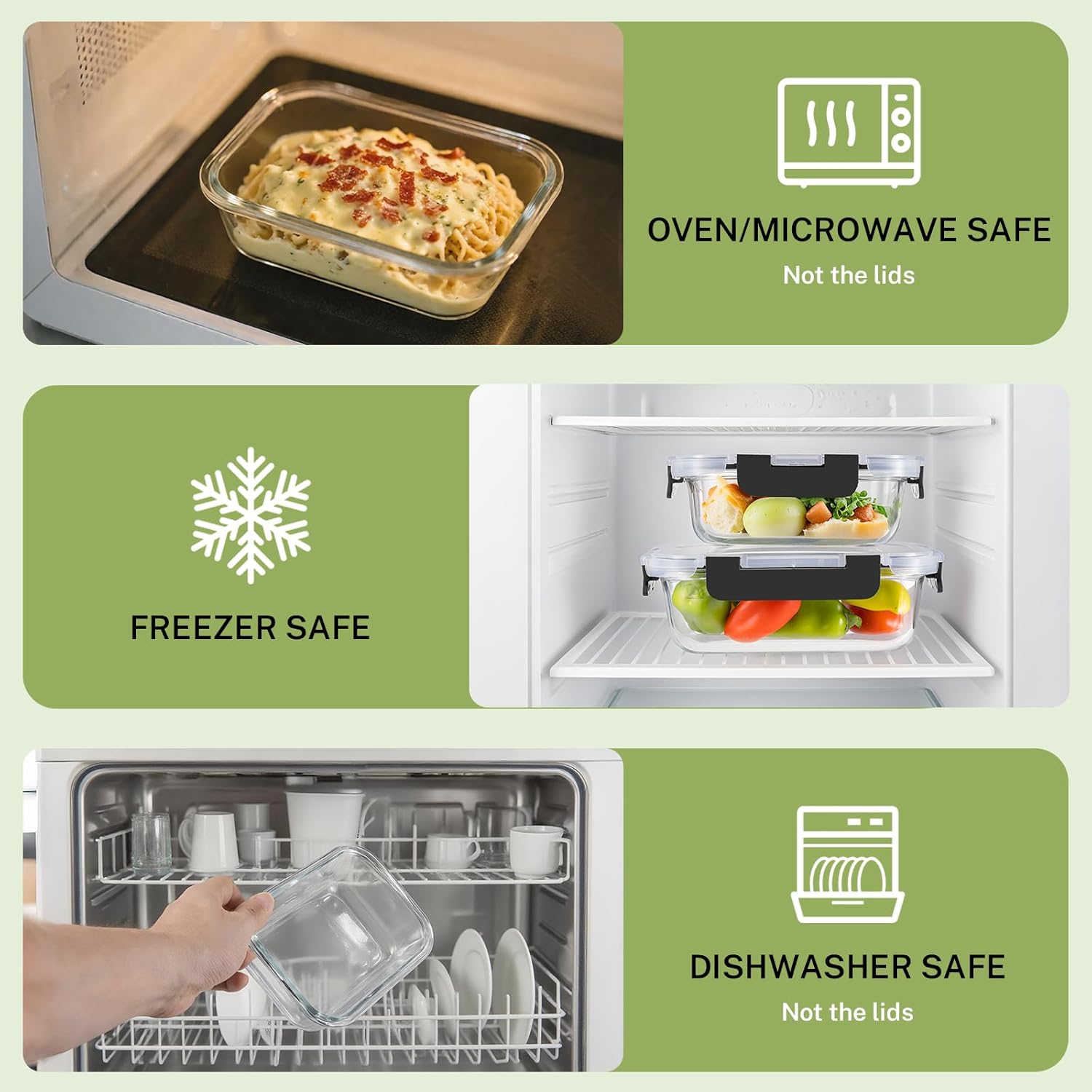 Borosilicate Glass Food Storag - Food Storage Freezer Containers のレビューと価格