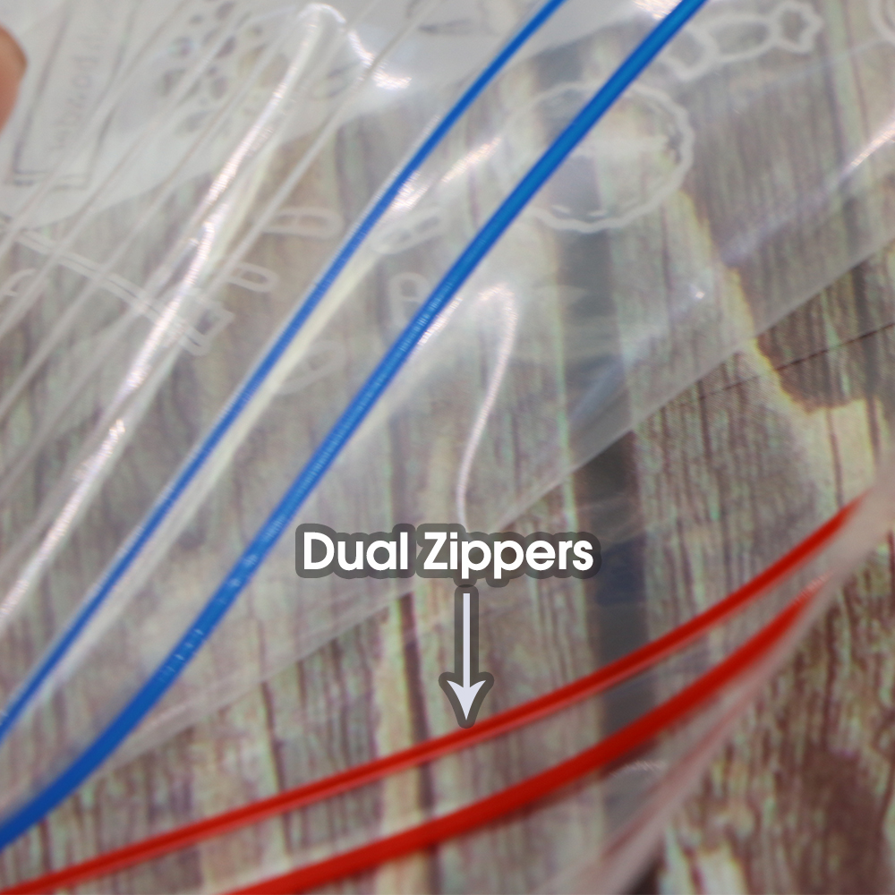 0.12mm Thick Resealable Dual Z - Lock And Lock Food Storage のレビューと価格