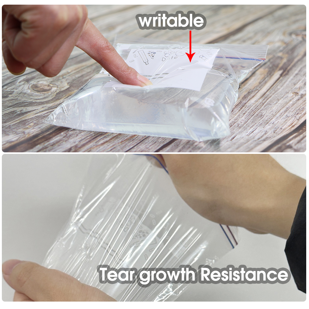 0.12mm Thick Resealable Dual Z - Lock And Lock Food Storage のレビューと価格