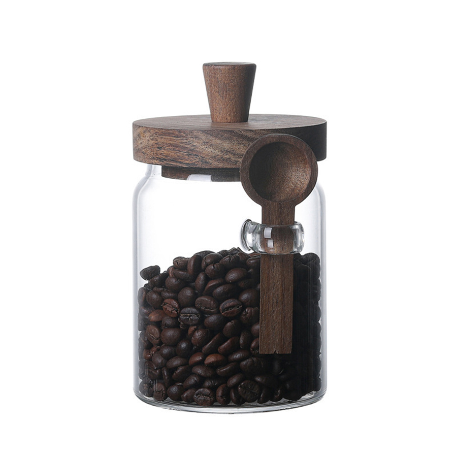 Glass Food Storage Containers  - Food Storage Jars With Wooden Lids のレビューと価格