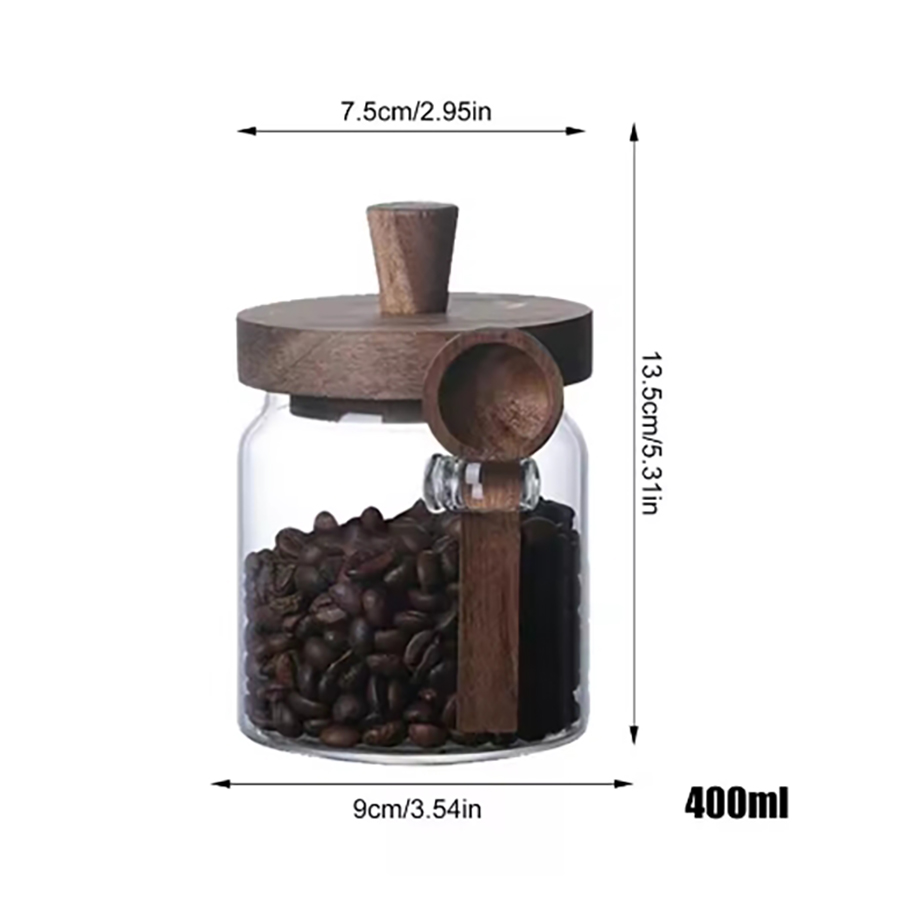 Glass Food Storage Containers  - Food Storage Jars With Wooden Lids のレビューと価格