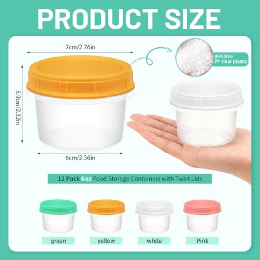 12 Pack Freezer Containers wit - Food Storage Freezer Containers のレビューと価格