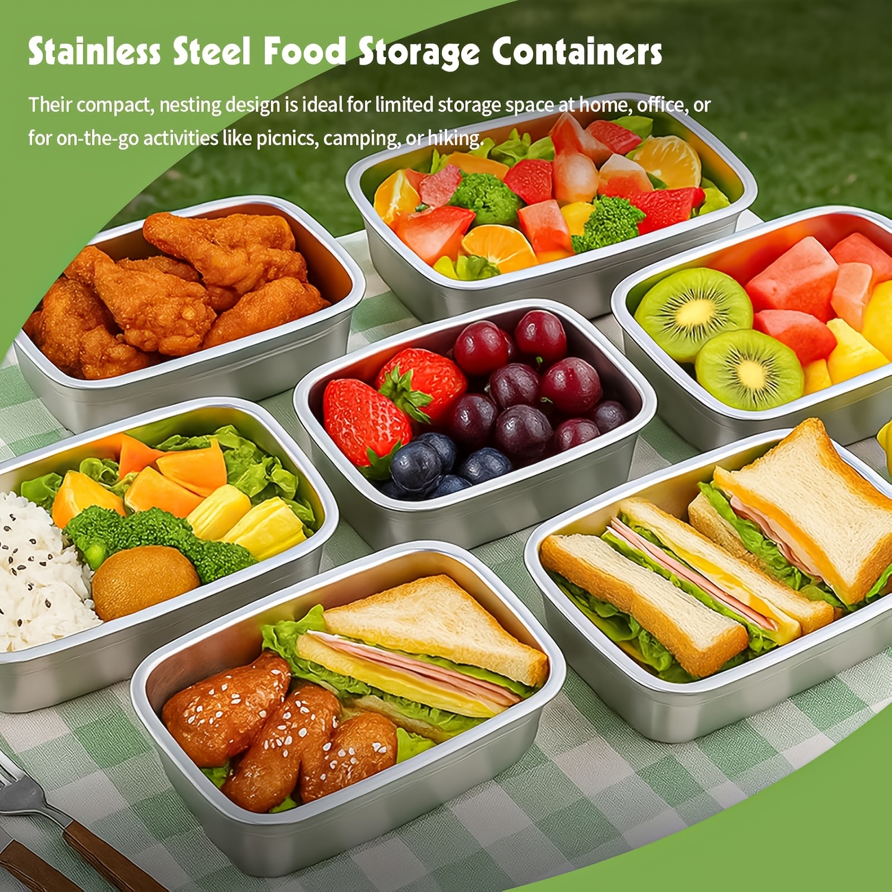 10-Piece Stainless Steel Food  - Food Storage Freezer Containers のレビューと価格