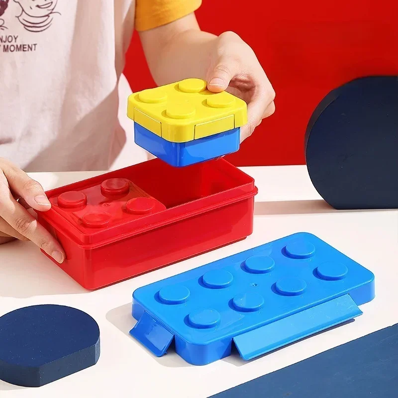 Kids DIY Building Blocks Lunch - Food Storage Building のレビューと価格