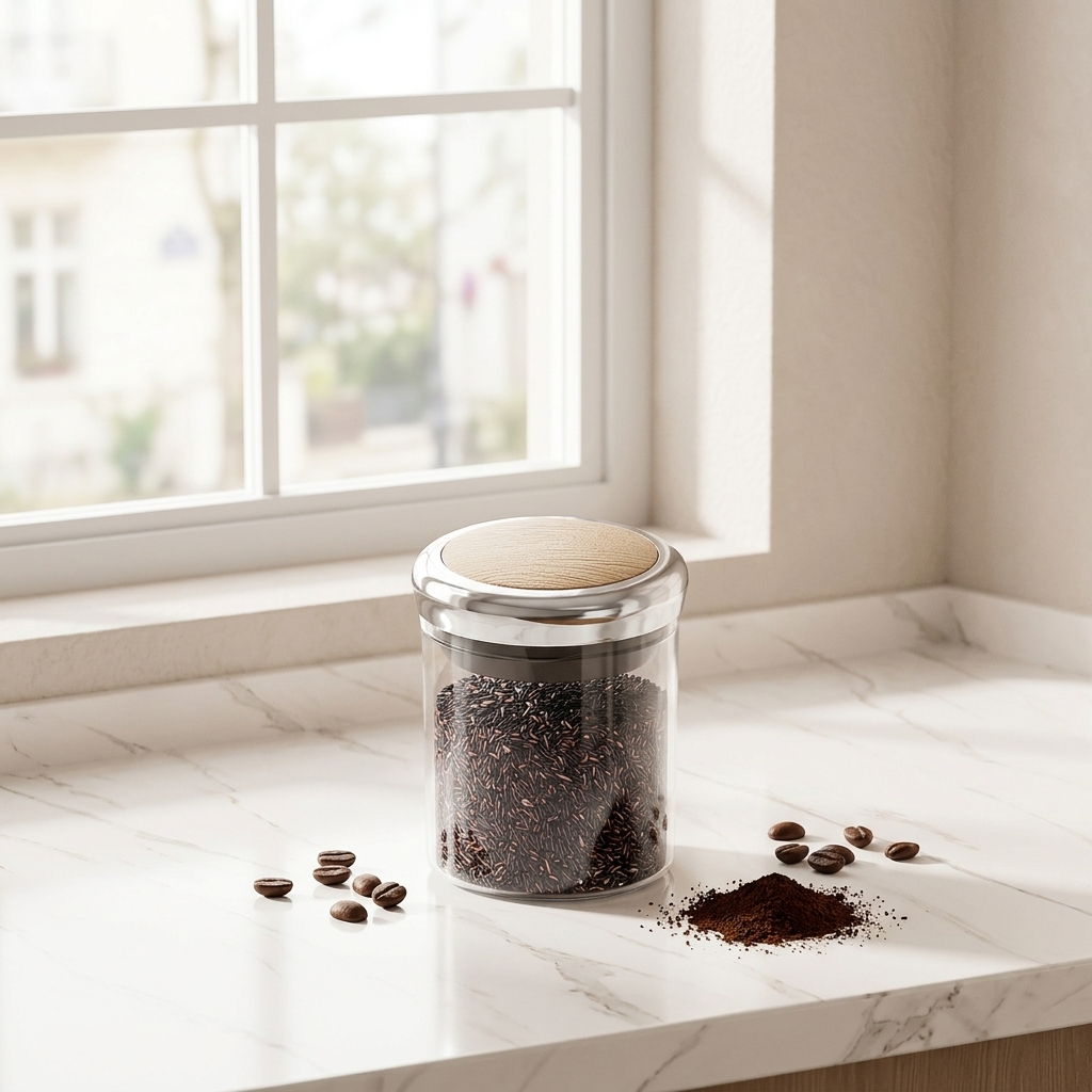 Coffee Bean Storage Jar With V - Food Storage Technology のレビューと価格