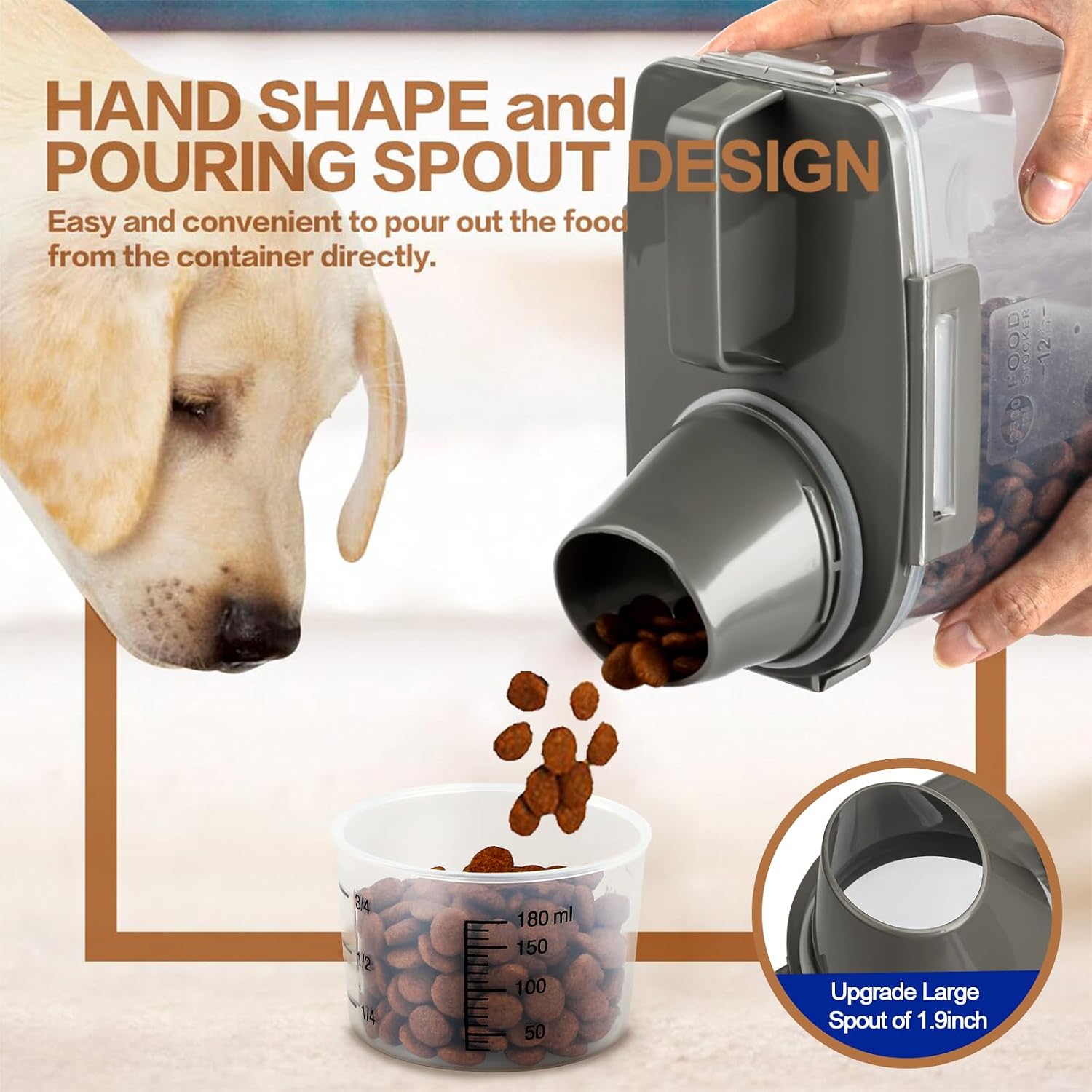 Upgraded Dog Food Storage Cont - Food Storage Small のレビューと価格