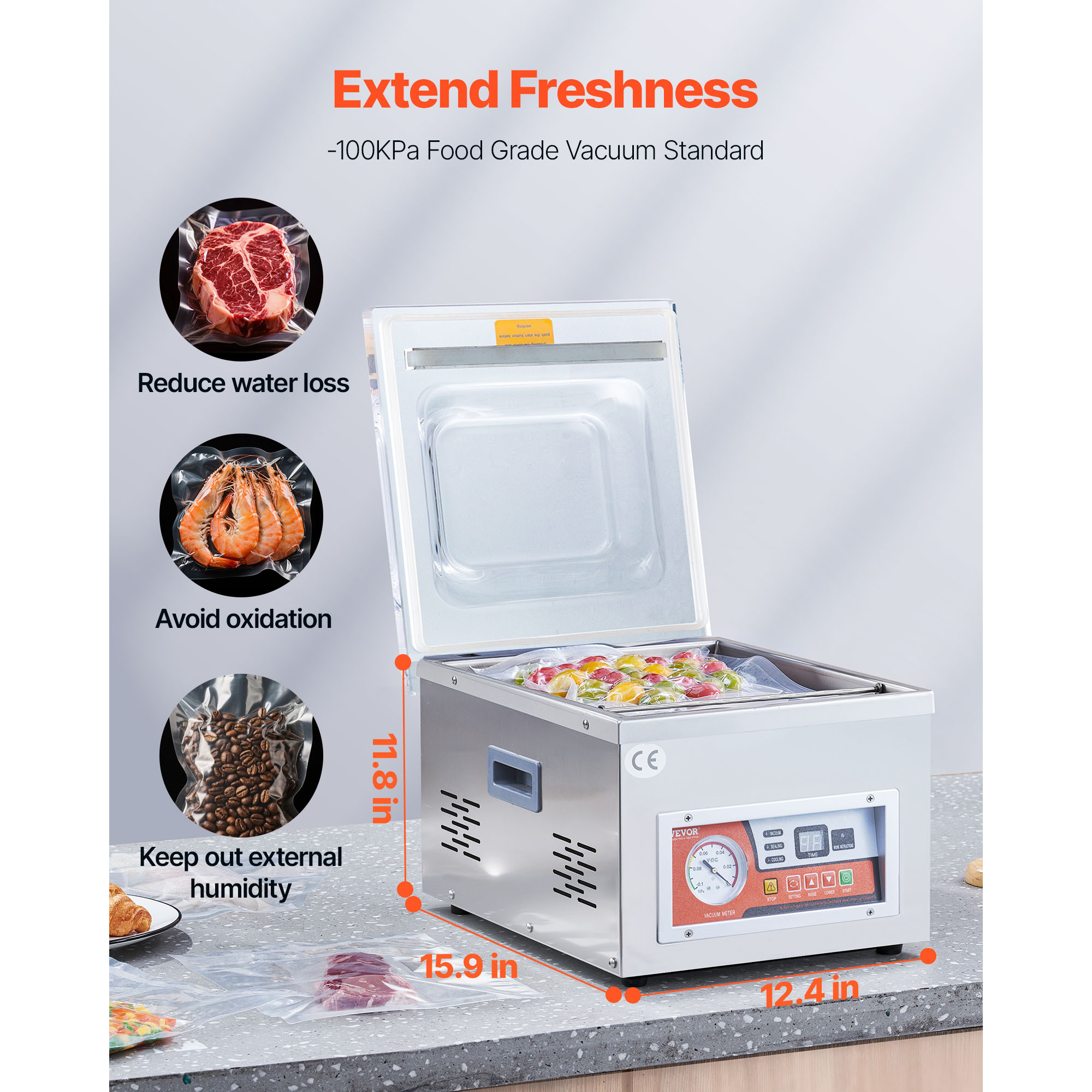 Vacuum Sealer Machine with 6.5 - Food Storage Small のレビューと価格