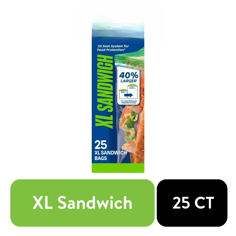 (3 pack) Brand XL Sandwich Bag - Food Storage Technology のレビューと価格
