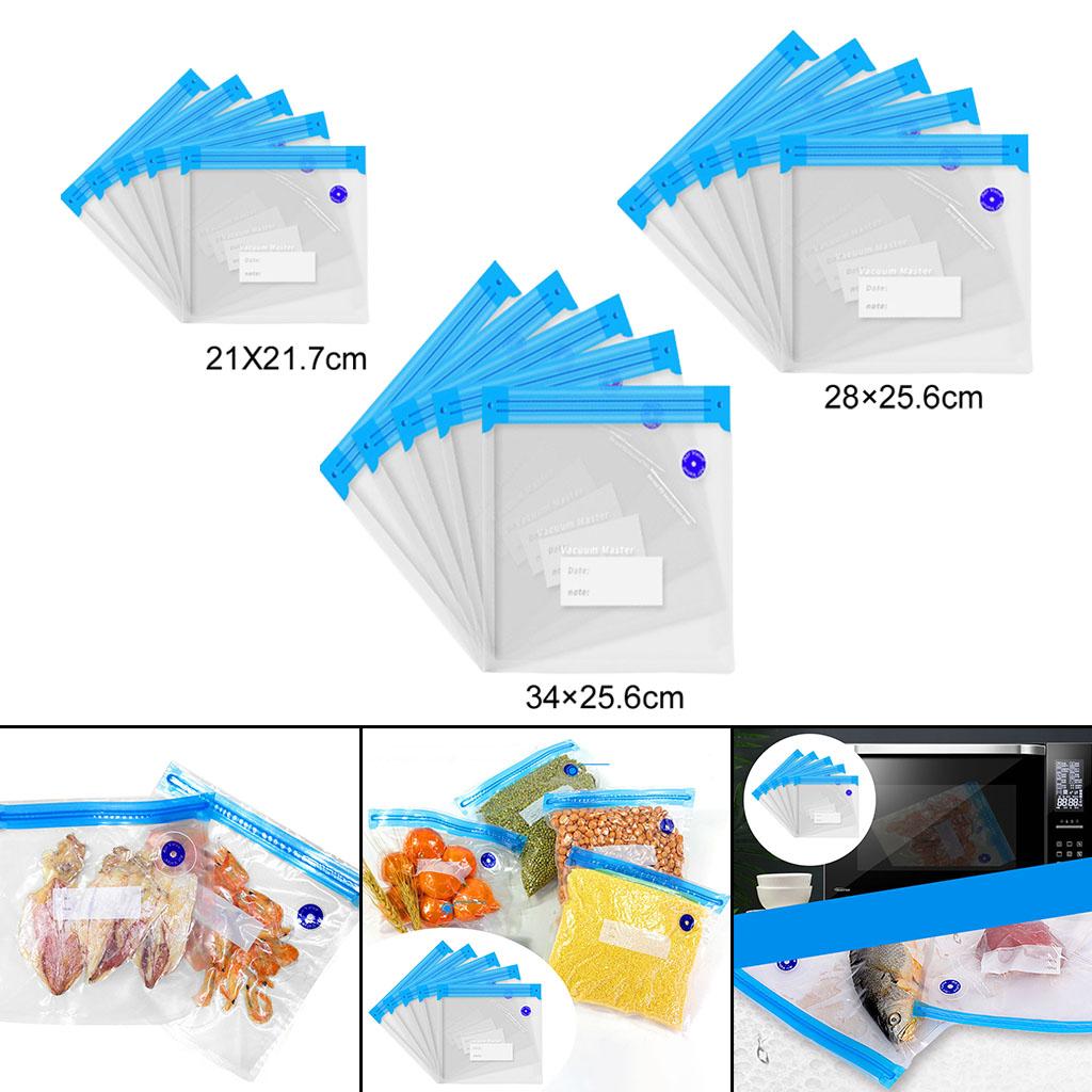 5Pieces Reusable Vacuum Food S - Food Storage Reusable Bags のレビューと価格