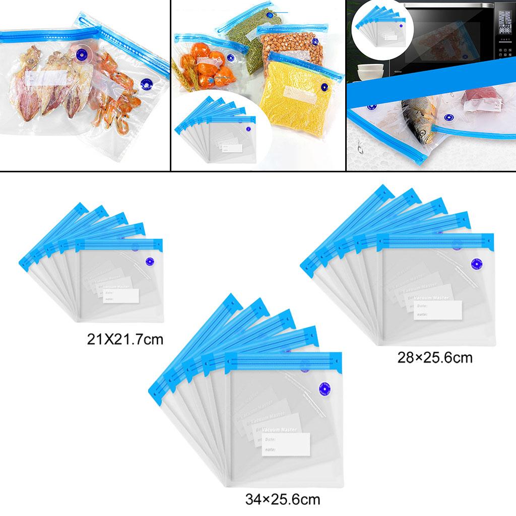 5Pieces Reusable Vacuum Food S - Food Storage Reusable Bags のレビューと価格