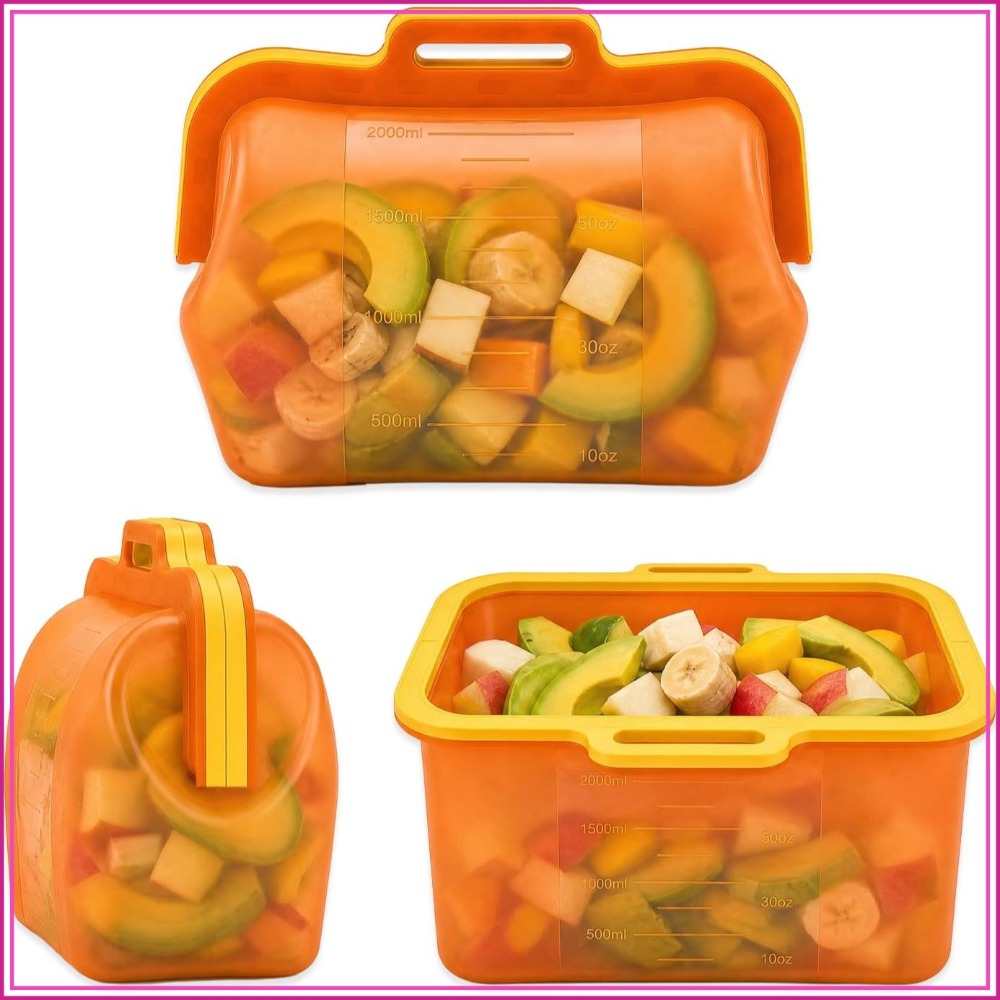 Reusable Silicone Food Storage - Food Storage Bag のレビューと価格