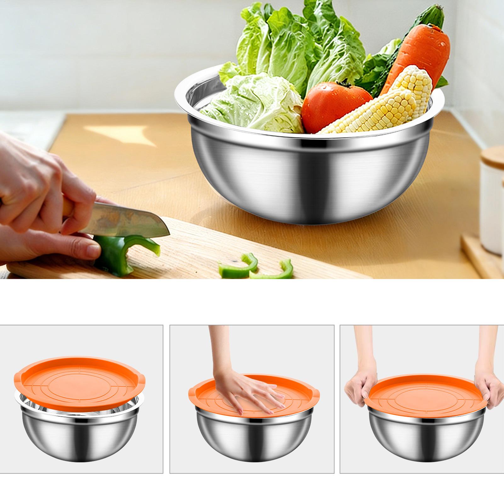 Steel Mixing Bowls Nesting Rou - Food Storage Bowls のレビューと価格