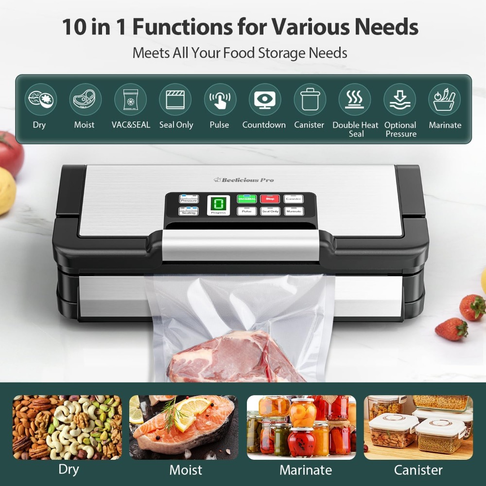 95kPa Vacuum Sealer Machine wi - Food Storage Technology のレビューと価格