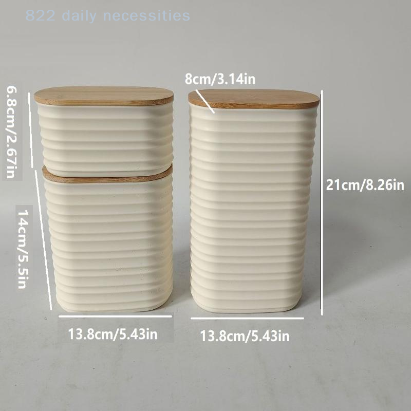 Wooden Efficient Pantry Storag - Food Storage Jars With Wooden Lids のレビューと価格