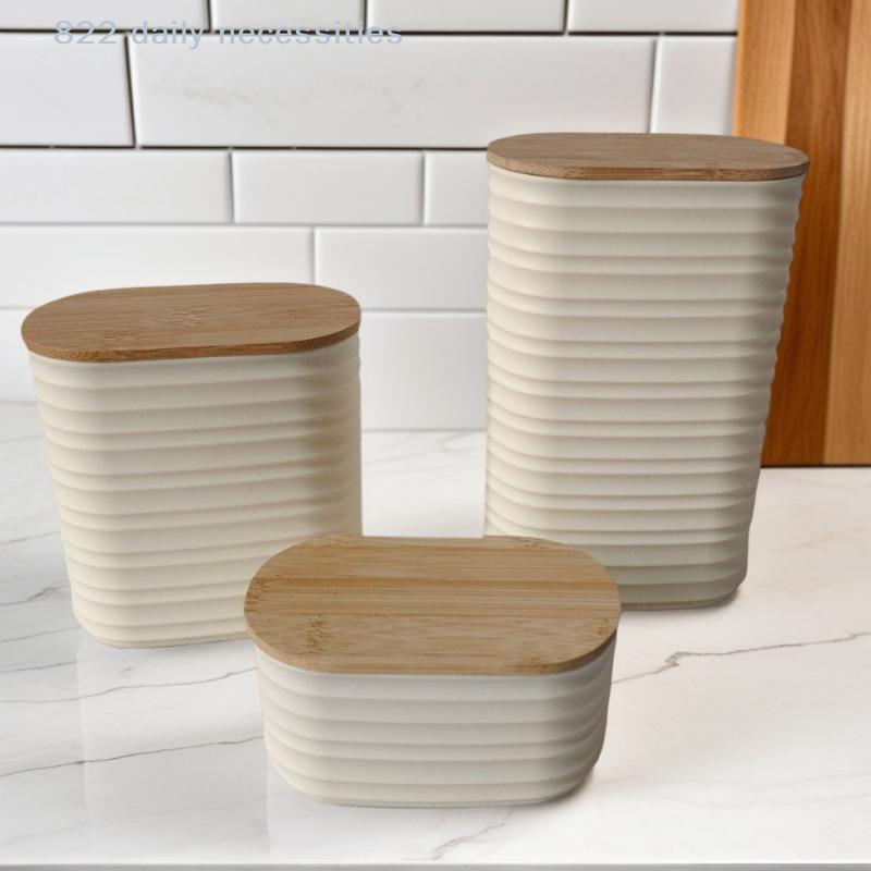 Wooden Efficient Pantry Storag - Food Storage Jars With Wooden Lids のレビューと価格