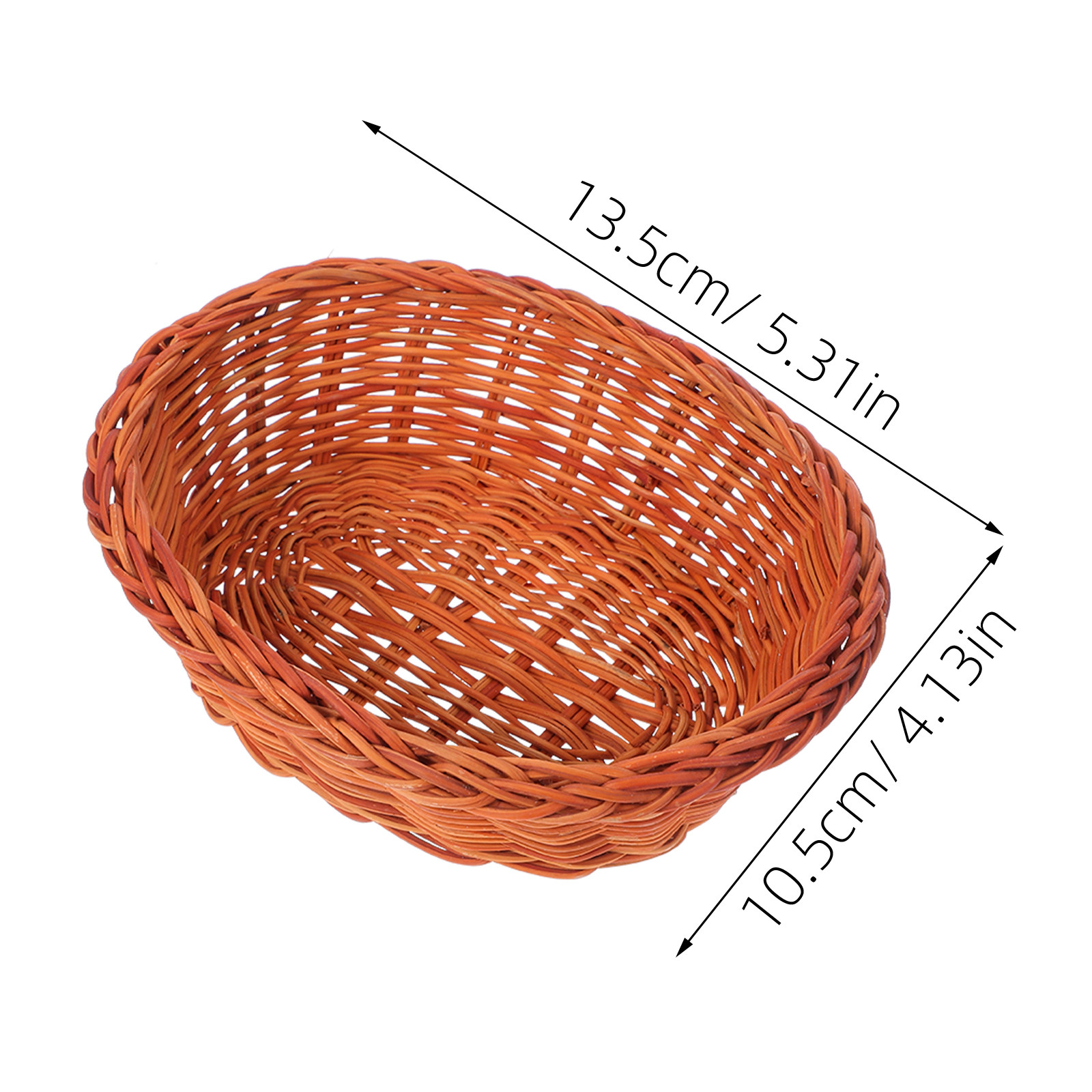 10Pcs Rattan Bread Basket Smal - Food Storage Small のレビューと価格