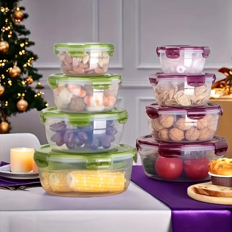 4 plastic food storage contain - Food Storage Lunch Box のレビューと価格