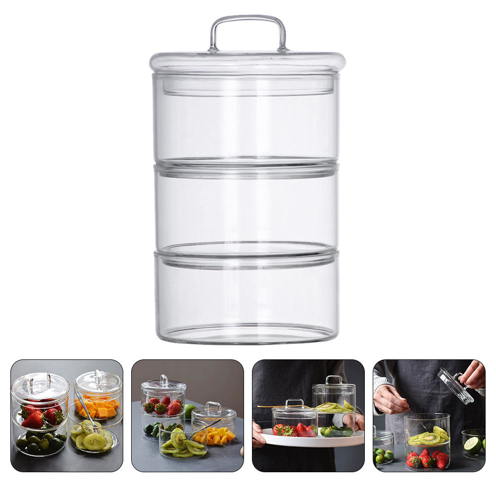 1Set Clear Glass Storage Bowl  - Food Storage Bowls のレビューと価格