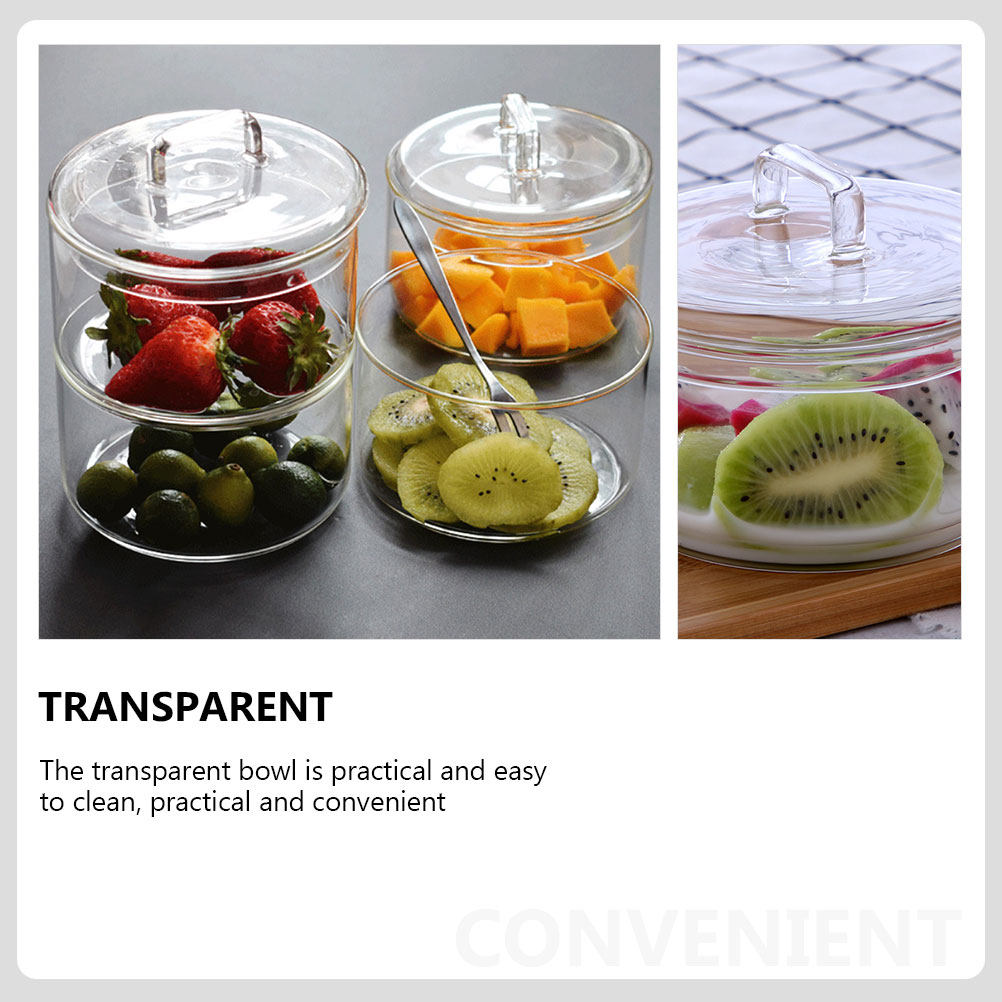 1Set Clear Glass Storage Bowl  - Food Storage Bowls のレビューと価格