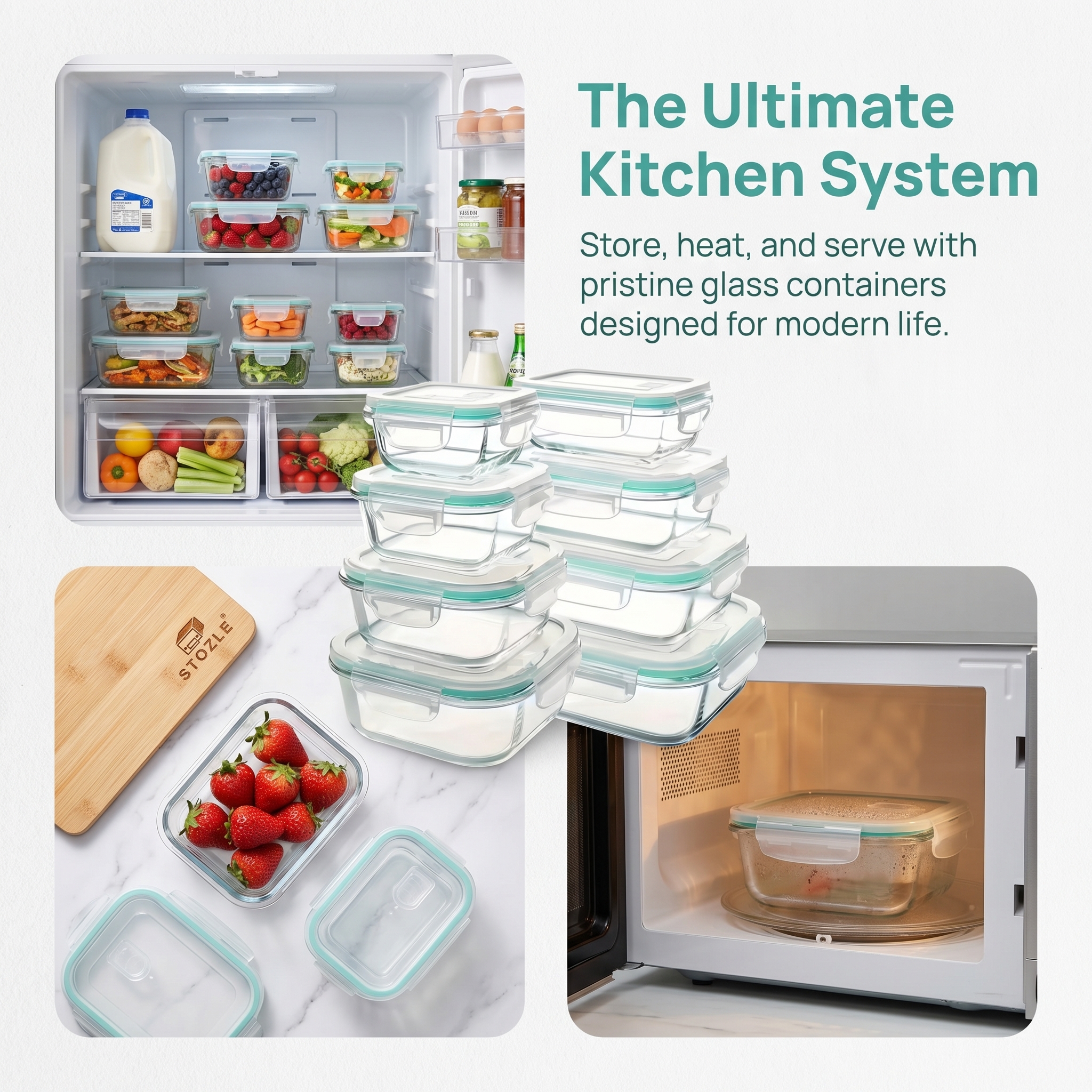 A set of 8 food storage contai - Food Storage Freezer Containers のレビューと価格