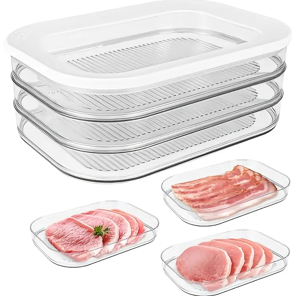 Deli Meat Container for Fridge - Food Storage Lunch Box のレビューと価格