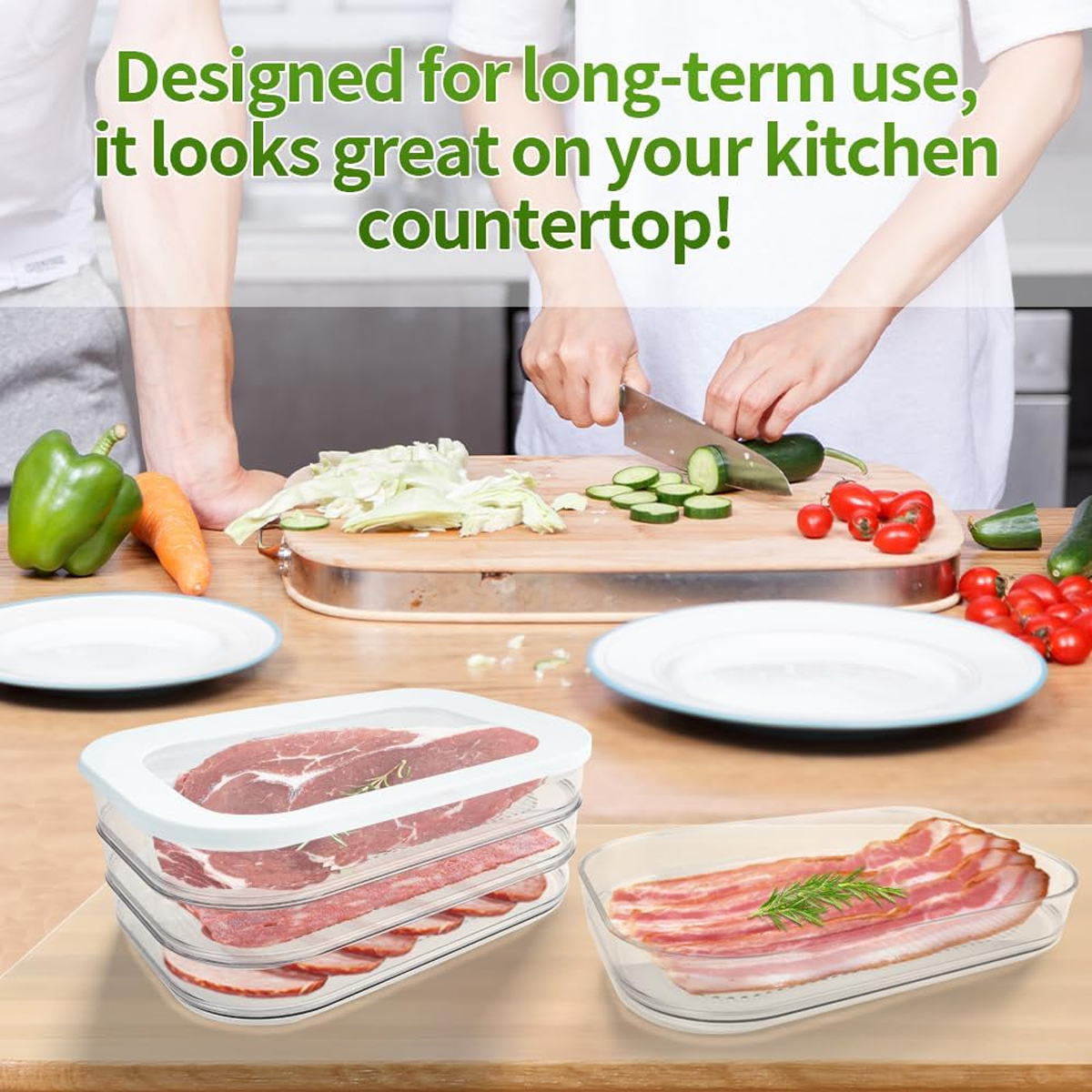 Deli Meat Container for Fridge - Food Storage Lunch Box のレビューと価格