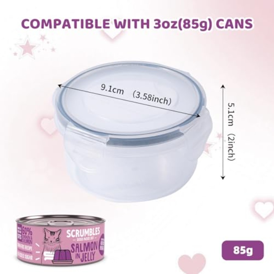 4Pack Cat Can Covers for 3 oz  - Lock And Lock Food Storage のレビューと価格
