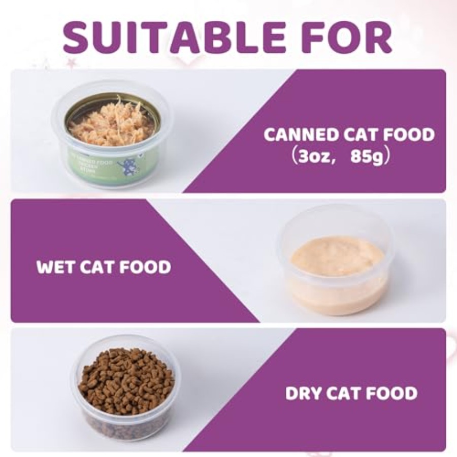 4Pack Cat Can Covers for 3 oz  - Lock And Lock Food Storage のレビューと価格