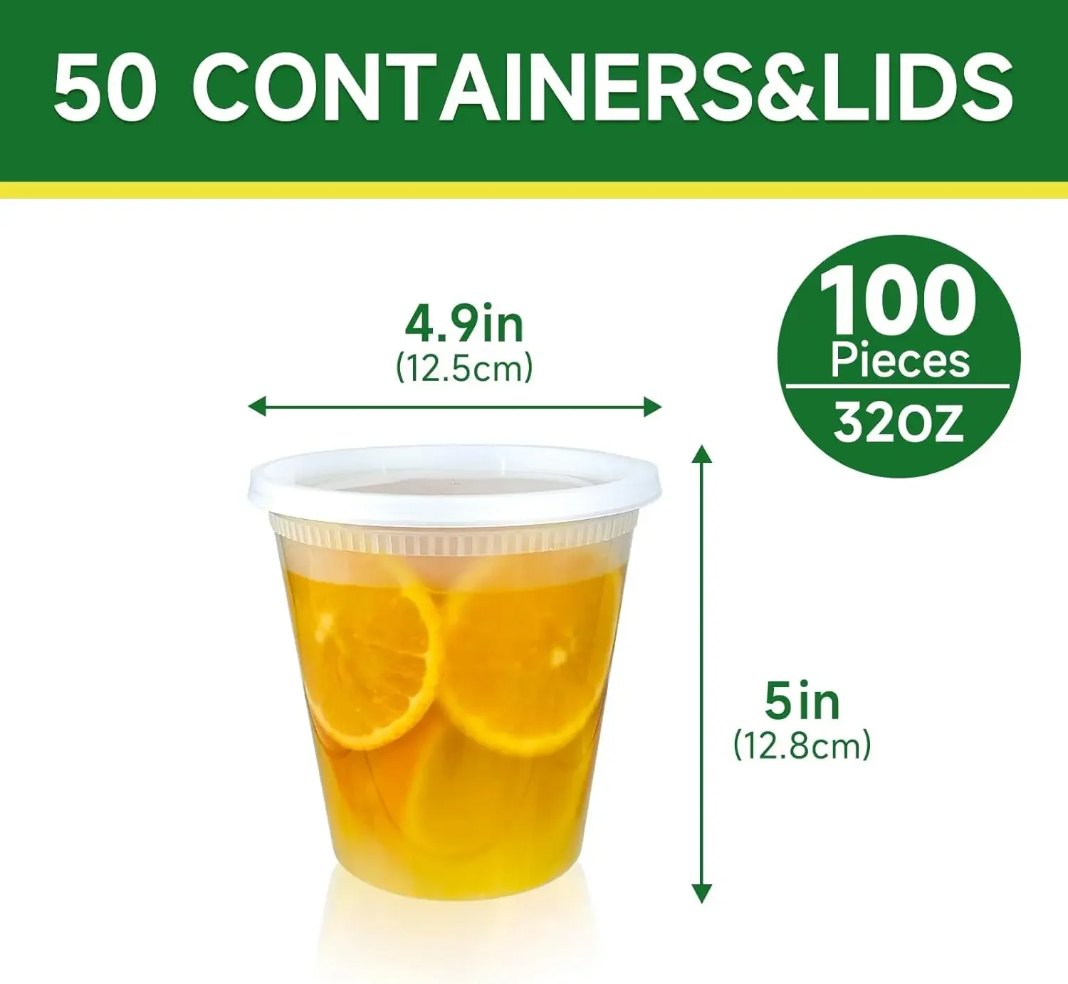 50 Set 32 oz Deli Containers w - Food Storage Bowls のレビューと価格
