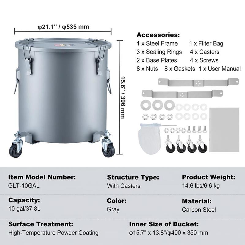 Carbon Steel Oil Transport Con - Food Storage Kitchen のレビューと価格