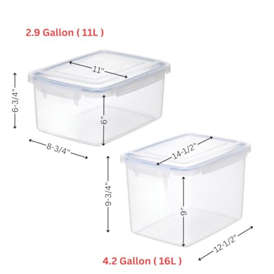 Lustroware Jumbo Food Storage  - Food Storage Quart Containers のレビューと価格
