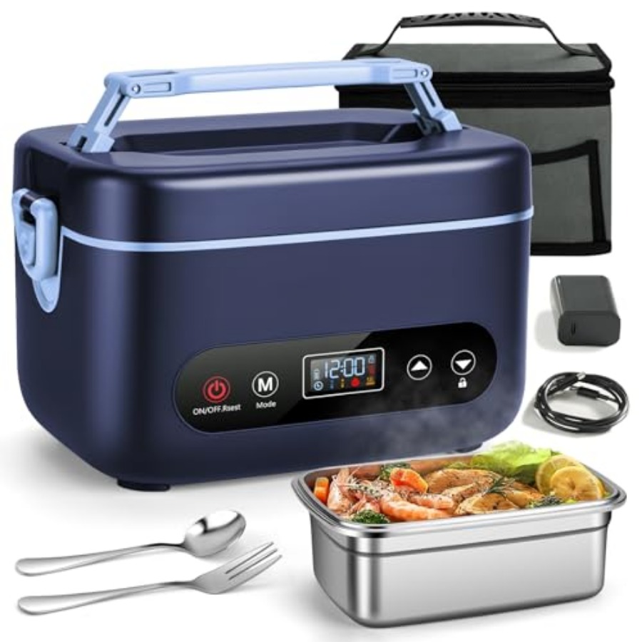 Electric Lunch Box for Men 1.2 - Portable Food Warmer のレビューと価格