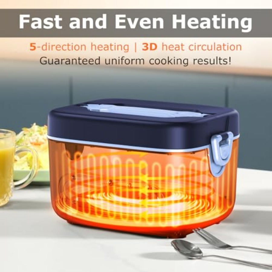 Electric Lunch Box for Men 1.2 - Portable Food Warmer のレビューと価格