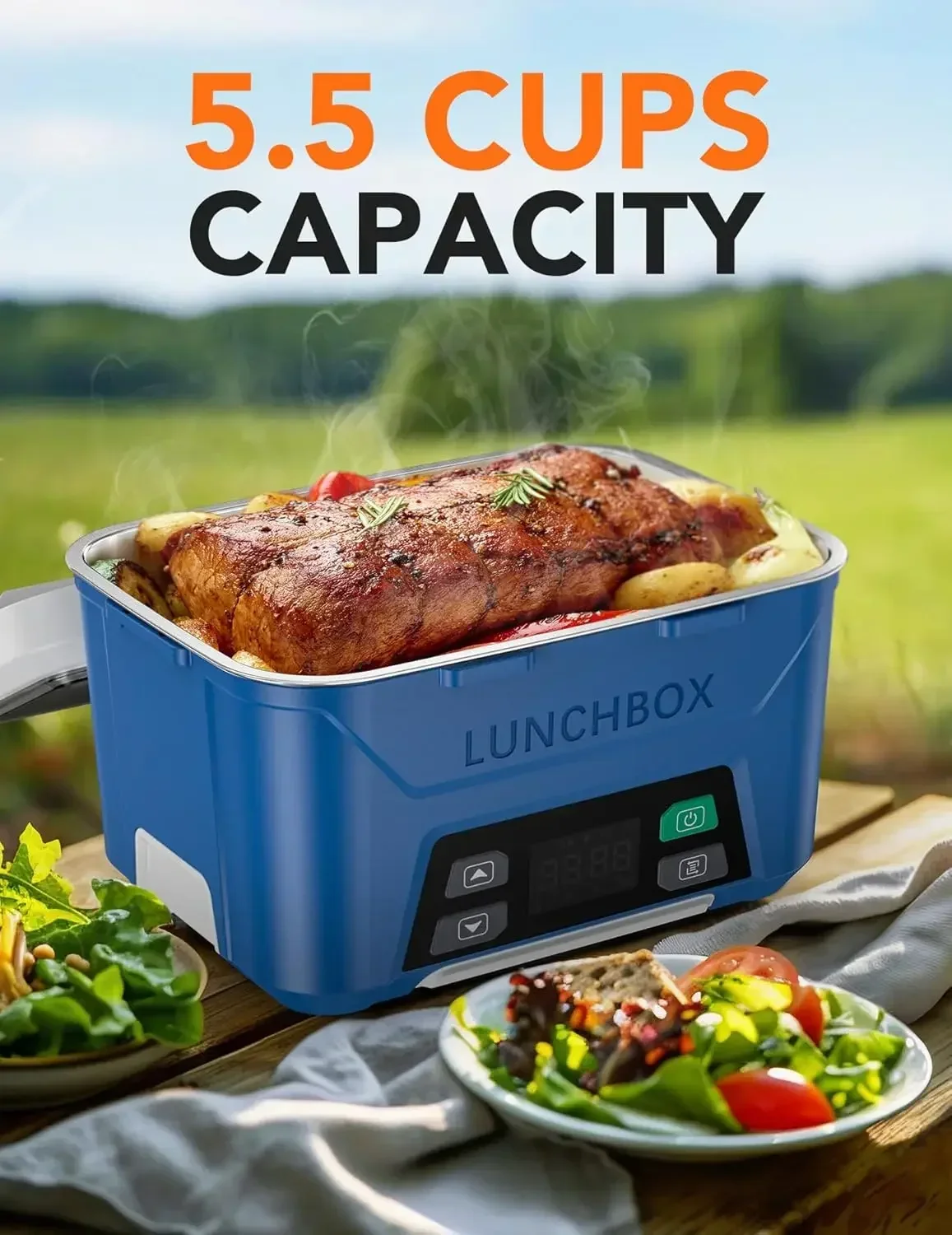 Cordless Electric Lunch Box fo - Portable Food Warmer のレビューと価格