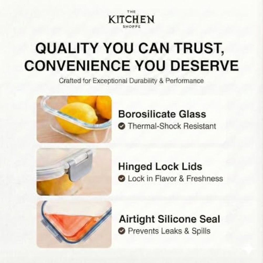 KITCHEN SHOPPE 24pc Borosilica - Food Storage Kitchen のレビューと価格
