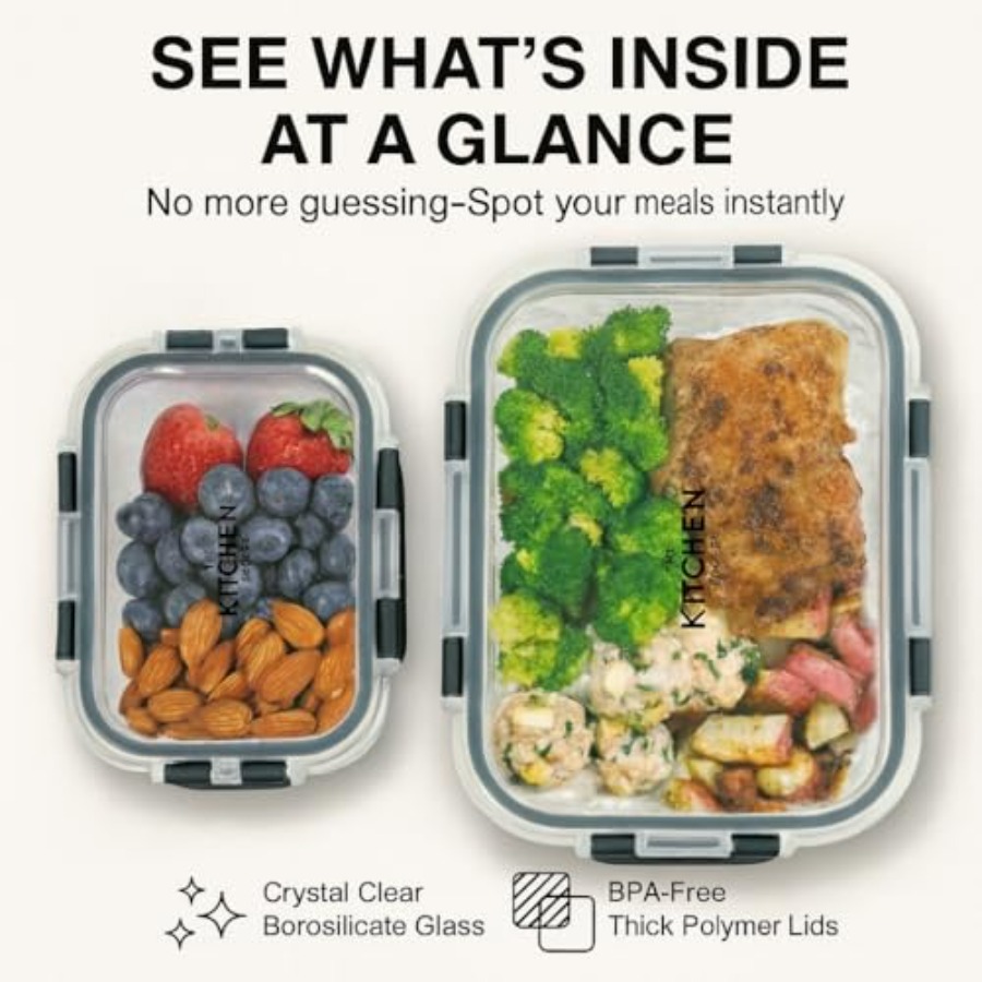 KITCHEN SHOPPE 24pc Borosilica - Food Storage Kitchen のレビューと価格