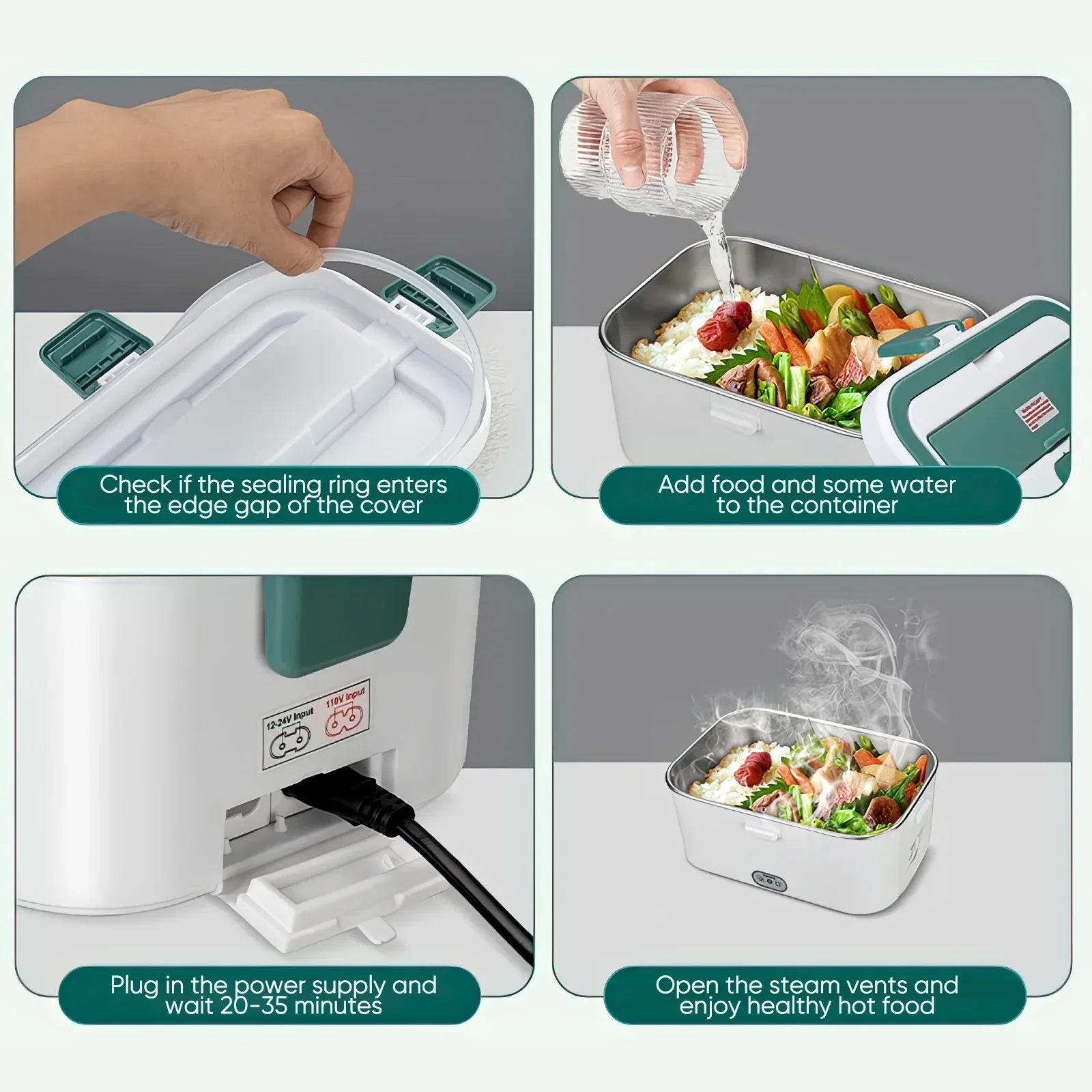 Electric Lunch Box Food Warmer - Portable Food Warmer のレビューと価格